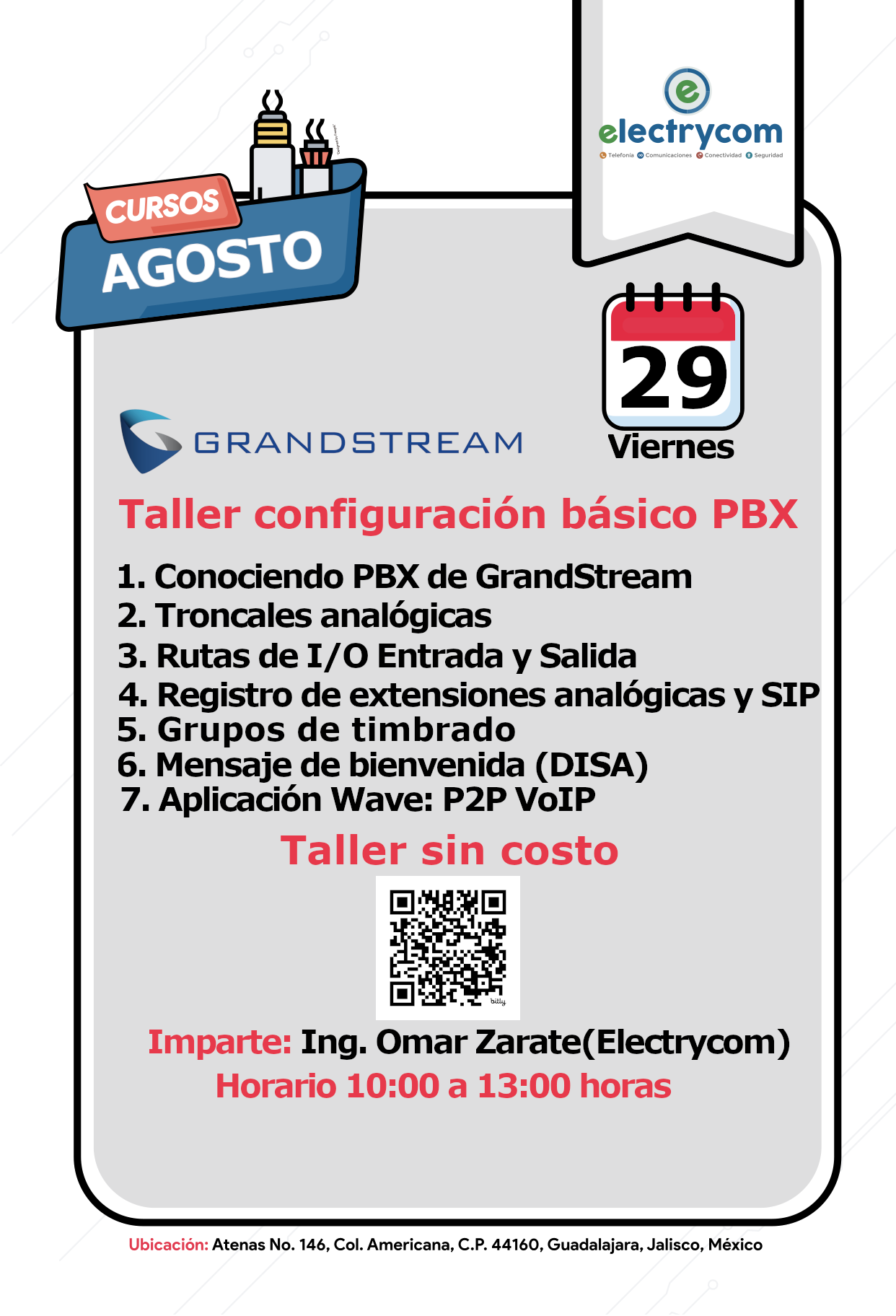 Taller de básico de conmutadores PBX VoIP: GrandStream